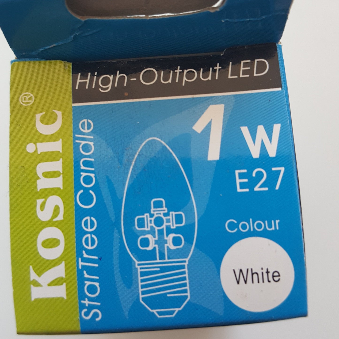 LED Candle 1W ES/E27 White - Beachcomber Lighting