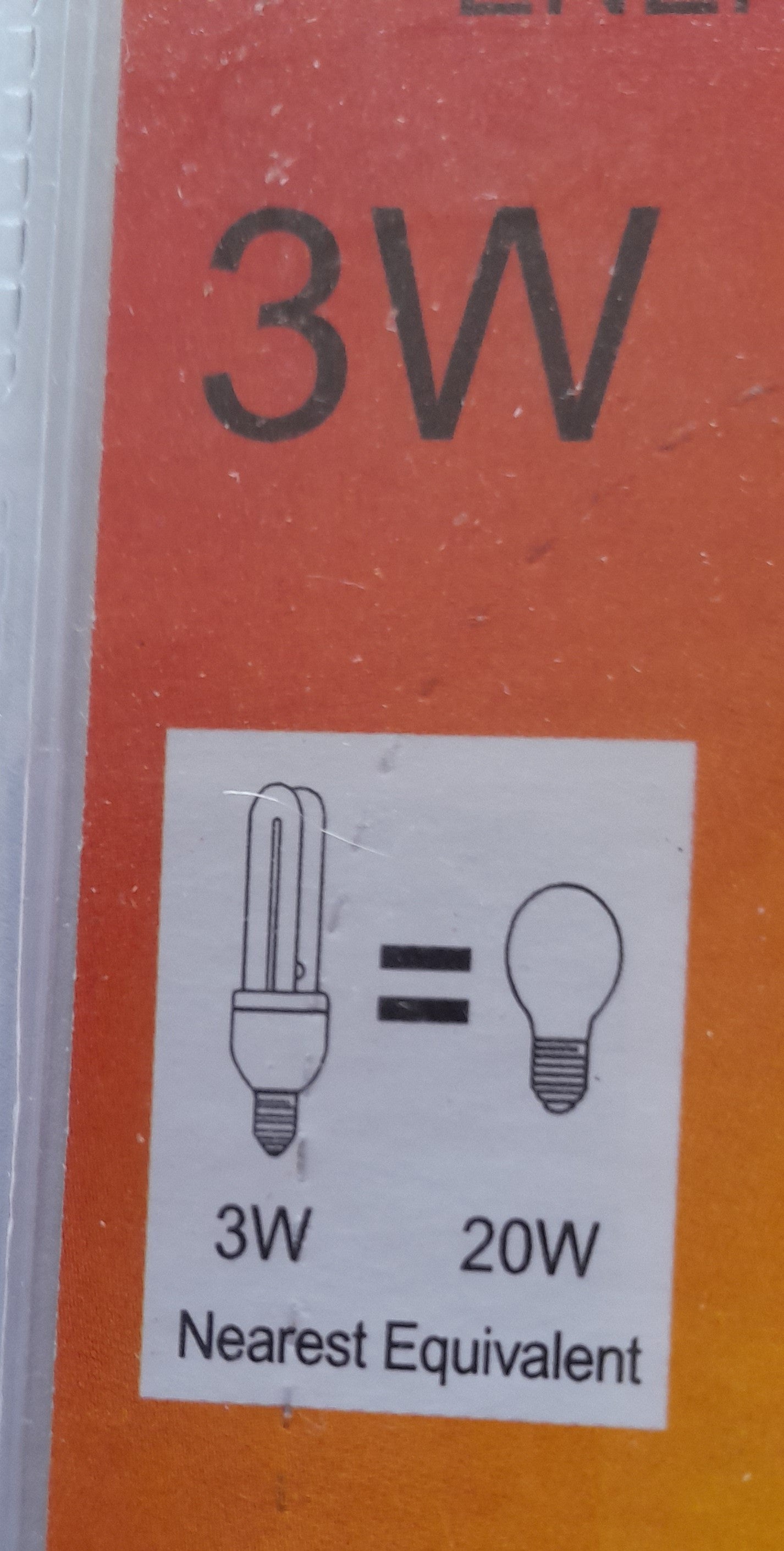 Omicron 3 Watt Energy Saving Lamp SBC Six pack = £12