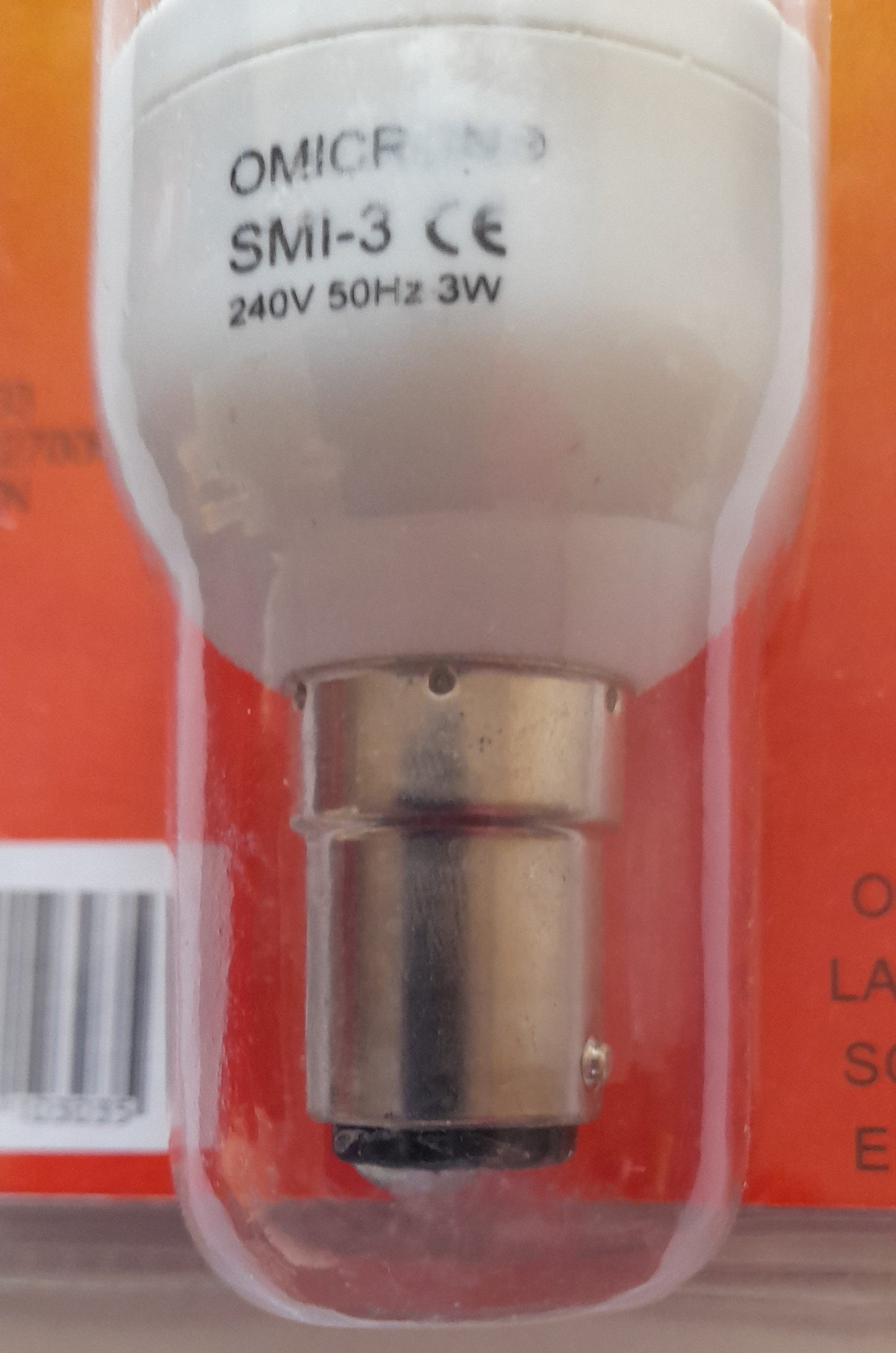 Omicron 3 Watt Energy Saving Lamp SBC Six pack = £12