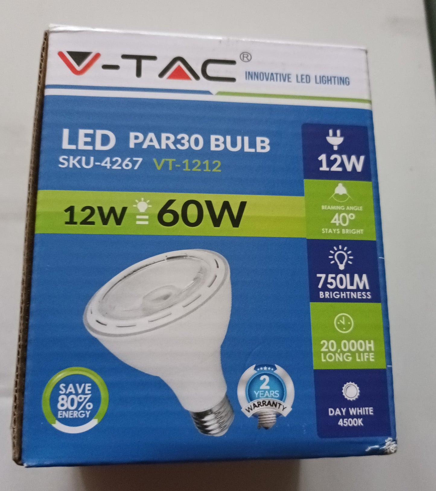 Par30 LED 12Watt ES / E27 4500K / cool white from £11.50