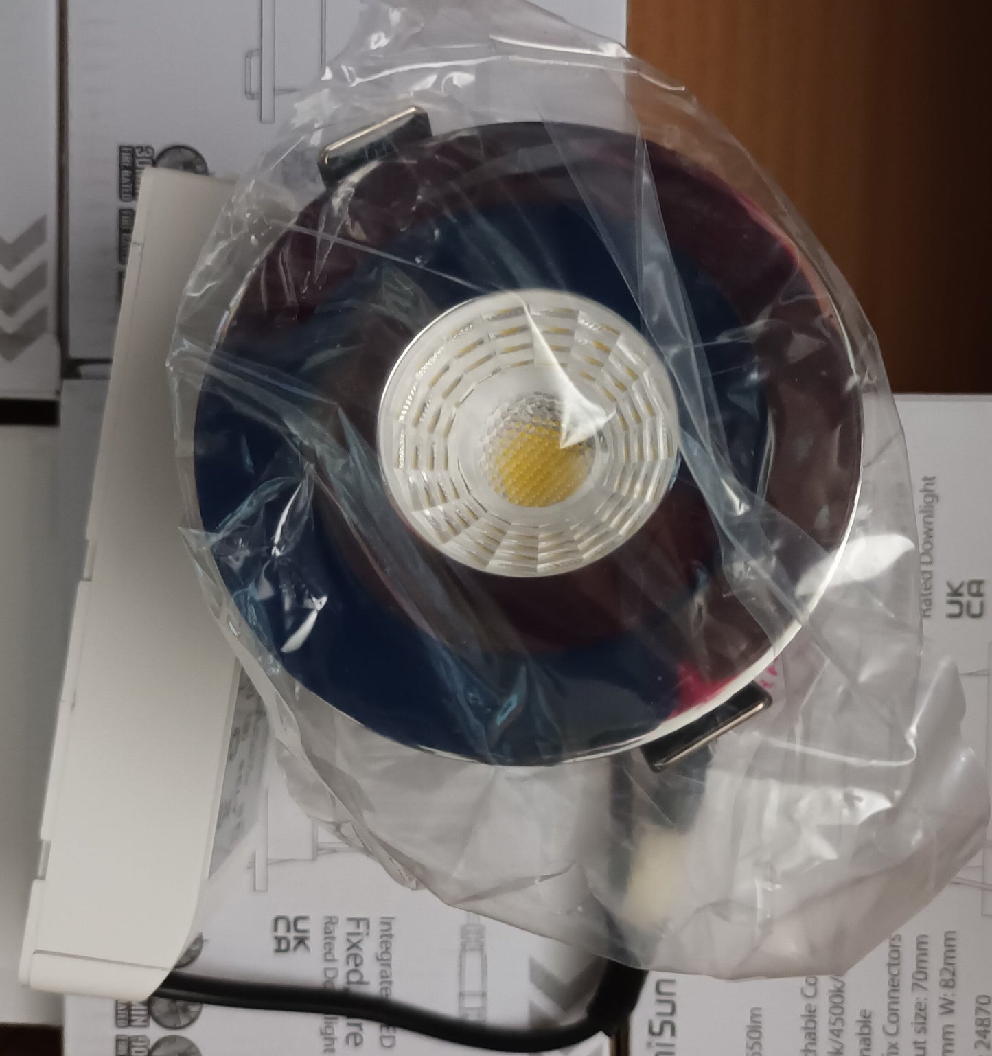 Chrome Fixed Fire Rated LED Downlights Cct 8 W