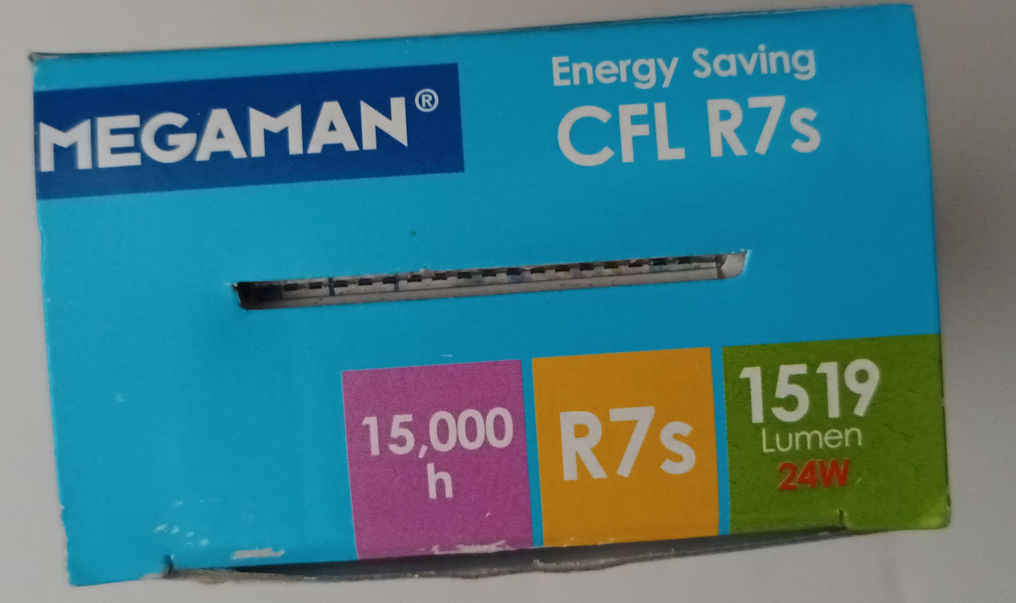 MEGAMAN 4P424i CFL R7S 24W LAMP BULB 15000h 1519 LUMEN WARM WHITE
