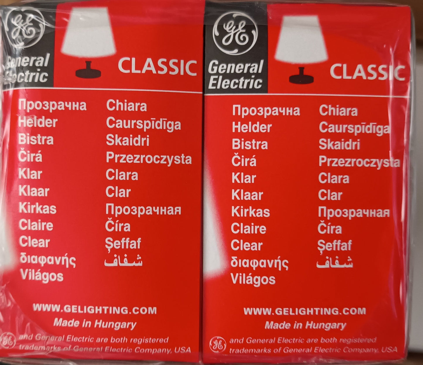 GE 100W Clear Household Bulbs E27 / ES Cap Ten for £12
