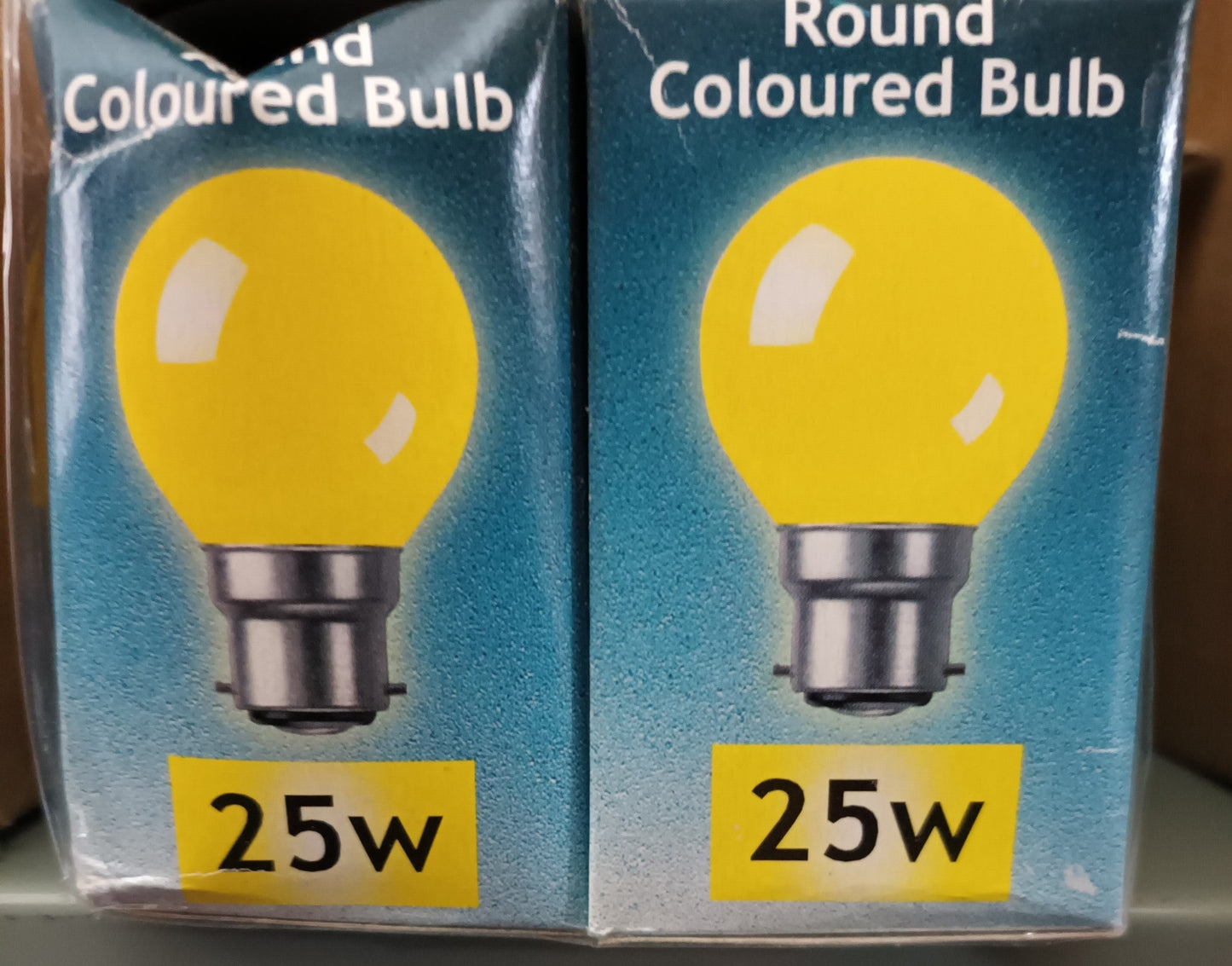 Crompton Lamps 25W Golfball B22 / BC Dimmable Harlequin Yellow