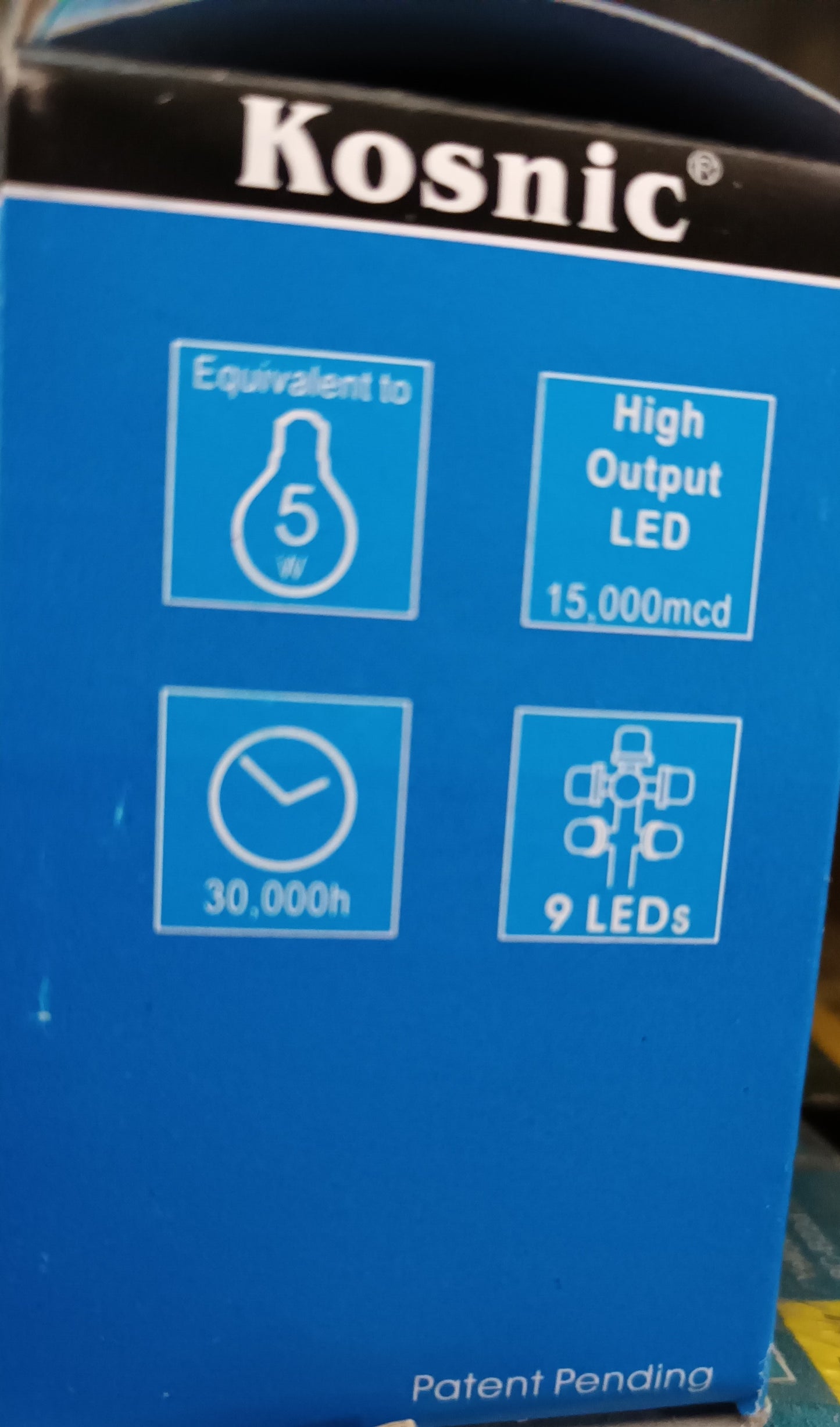 Golfball Led only 1 Watt ES / E27 45mm Round Clear Glass