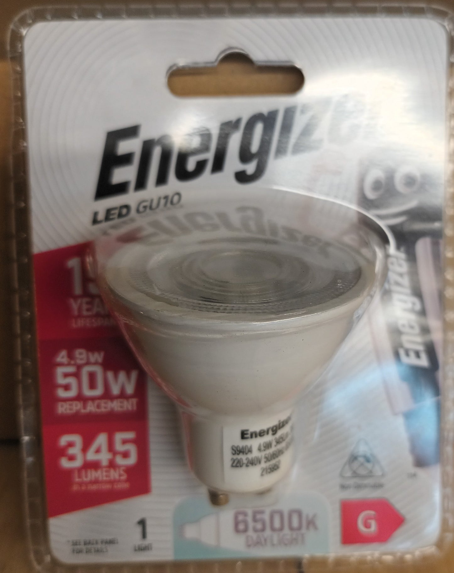 Energizer Gu10 LED 4.9W 6500K / Daylight