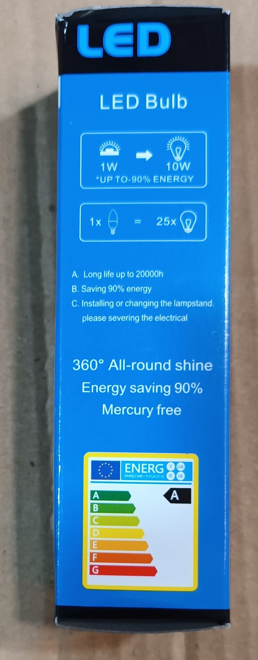 LED Candle SES / E14 3Watt Warm White