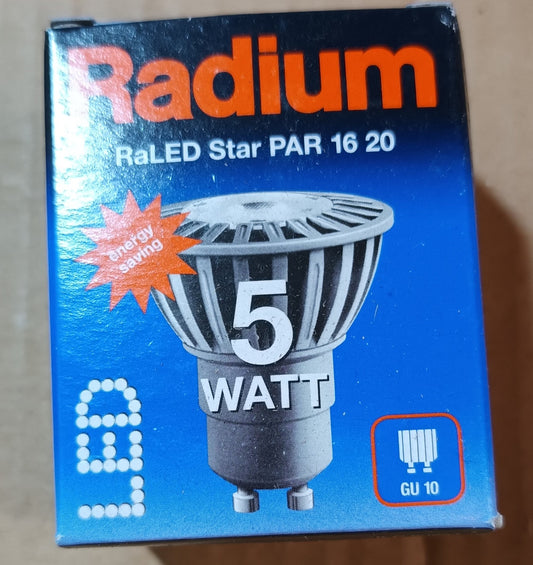Radium LED Gu10 5Watts long life 25,000h only £4