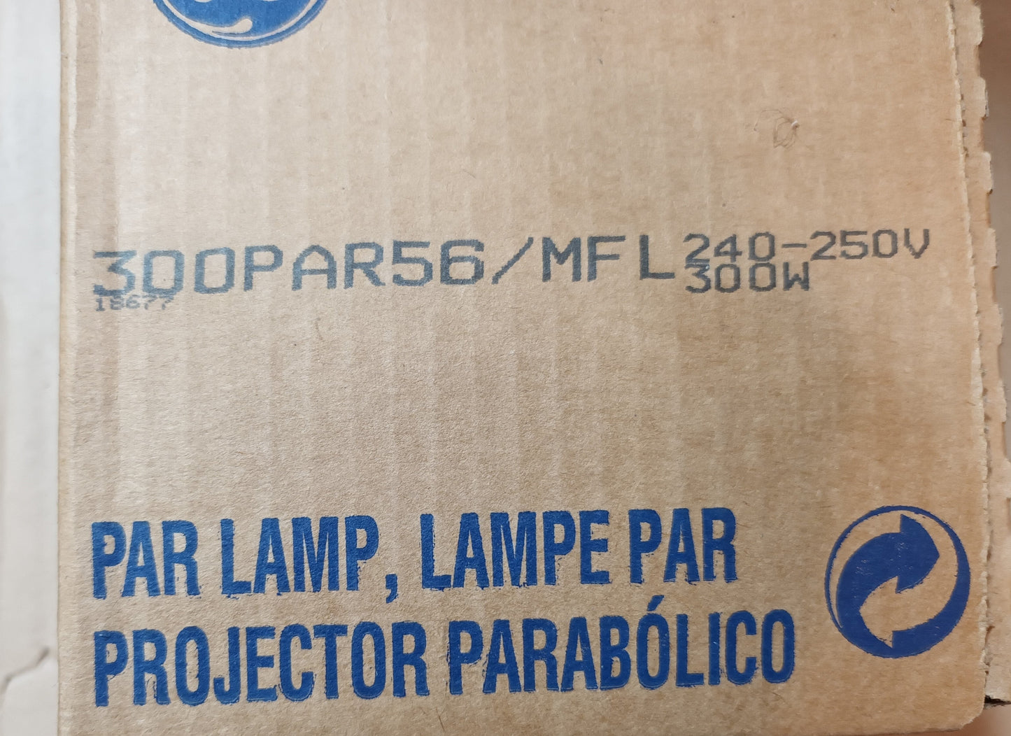 PAR56 / MFL 300W Sealed Beam Lamp 240v Medium Flood Theatre Lamp by GE