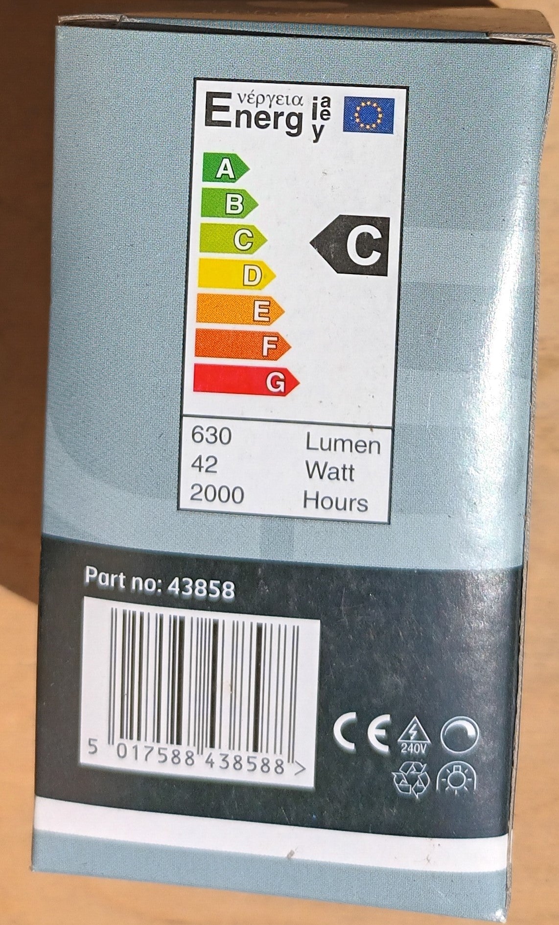 GLS Halogen BC /B22 Clear 42Ws by Saxby as low as £1.50