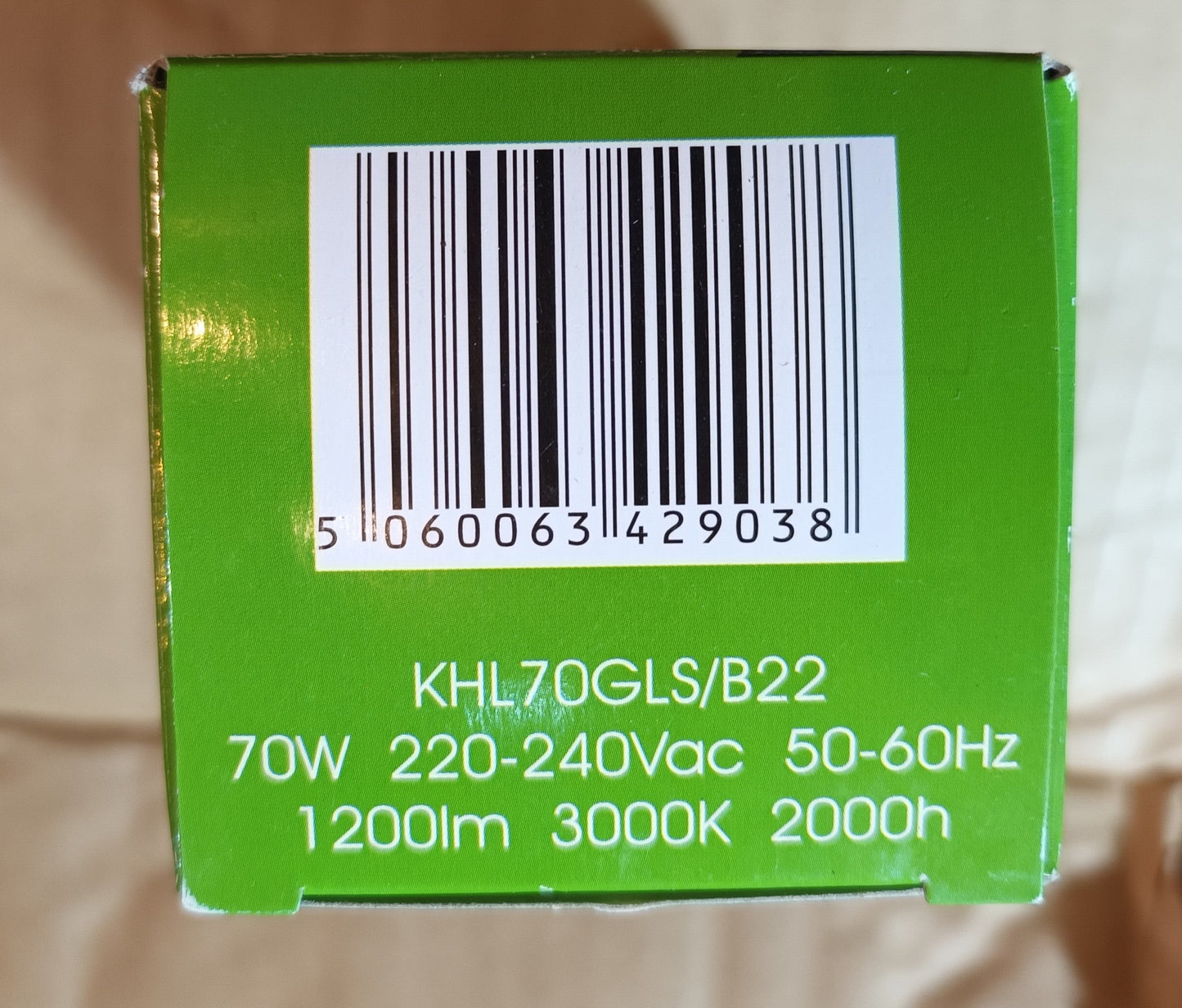 GLS Halogen Clear 70Watt ( 1200LM ) BC / B22 cap by Kosnic
