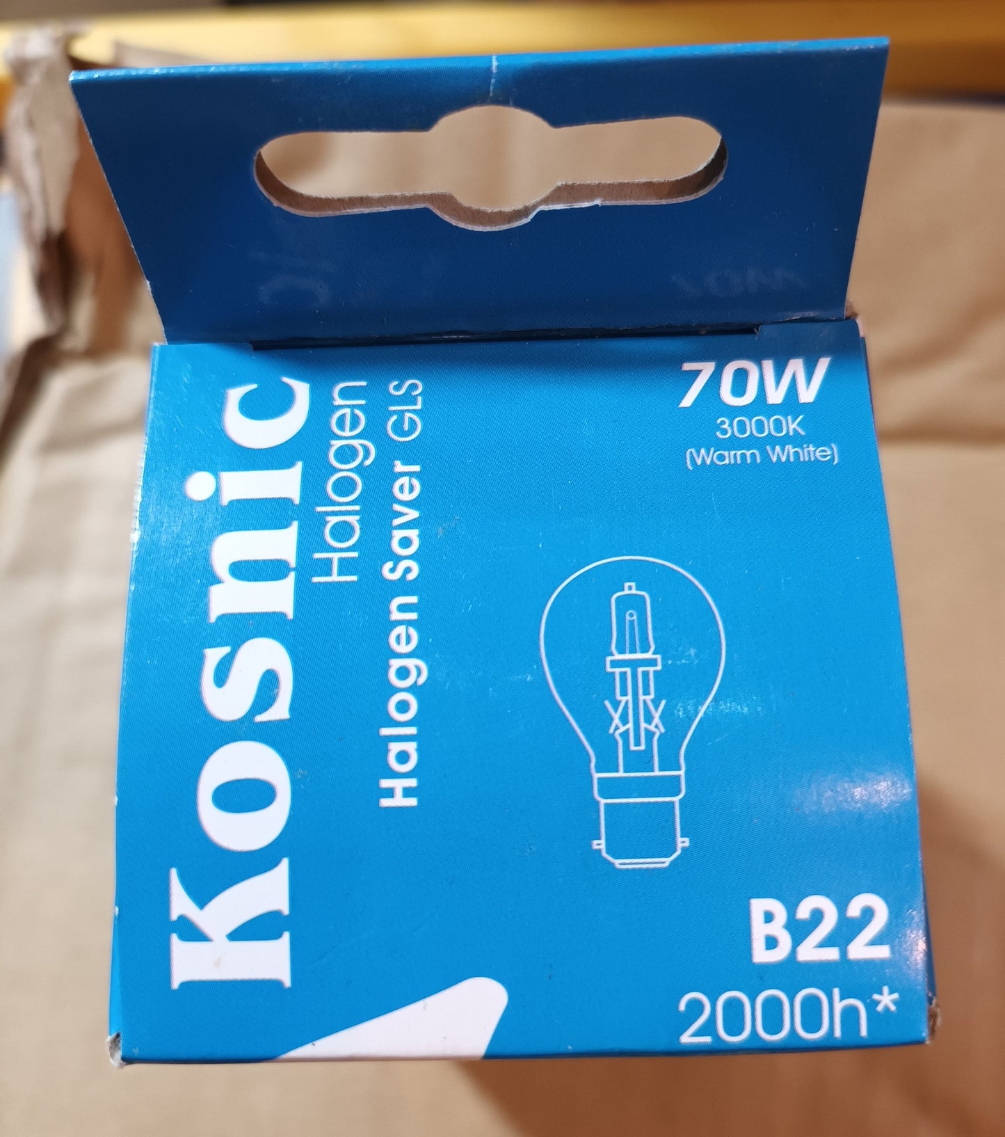 GLS Halogen Clear 70Watt ( 1200LM ) BC / B22 cap by Kosnic