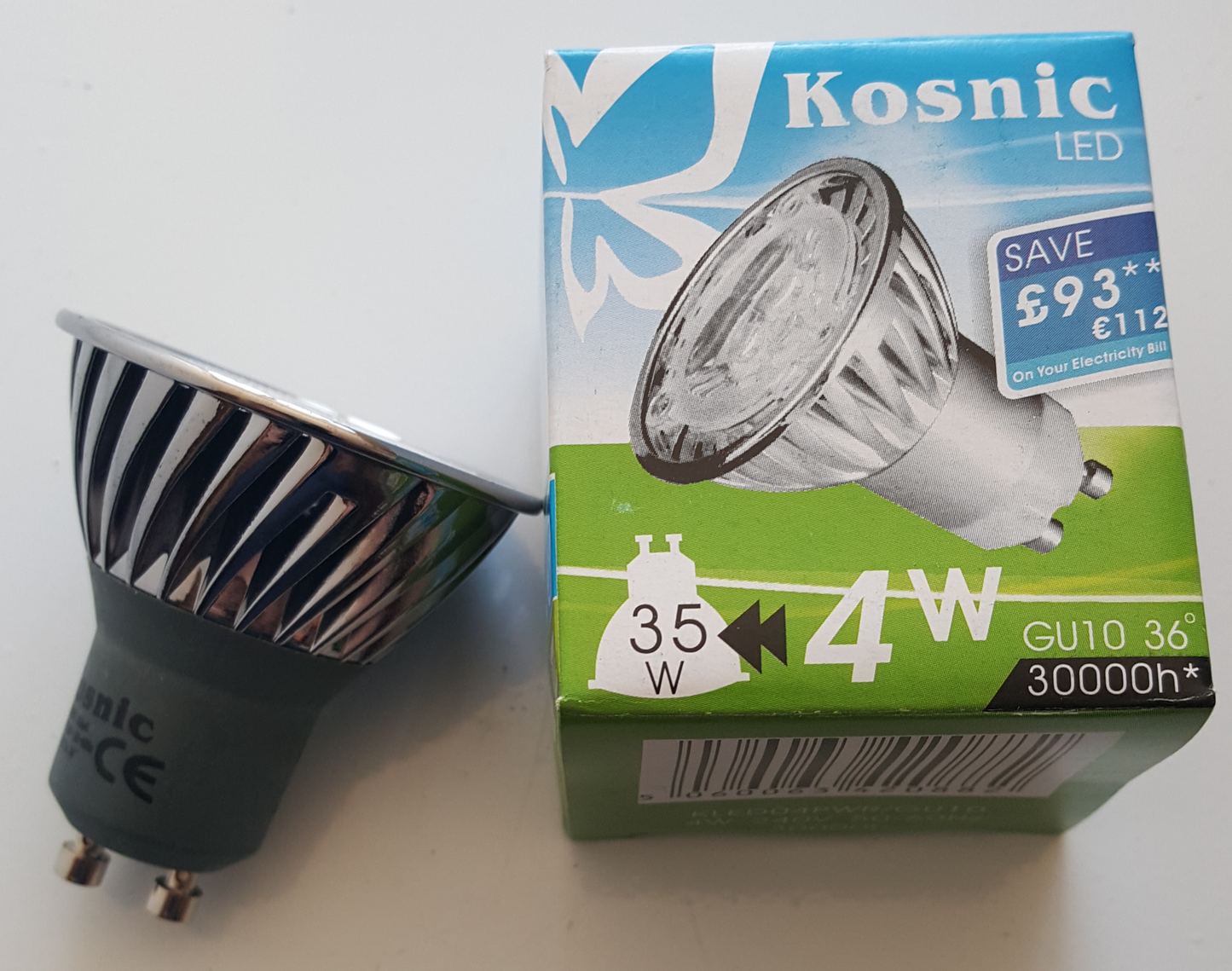 Kosnic GU10 LED 4W Cool White NON - Dimmable - Beachcomber Lighting