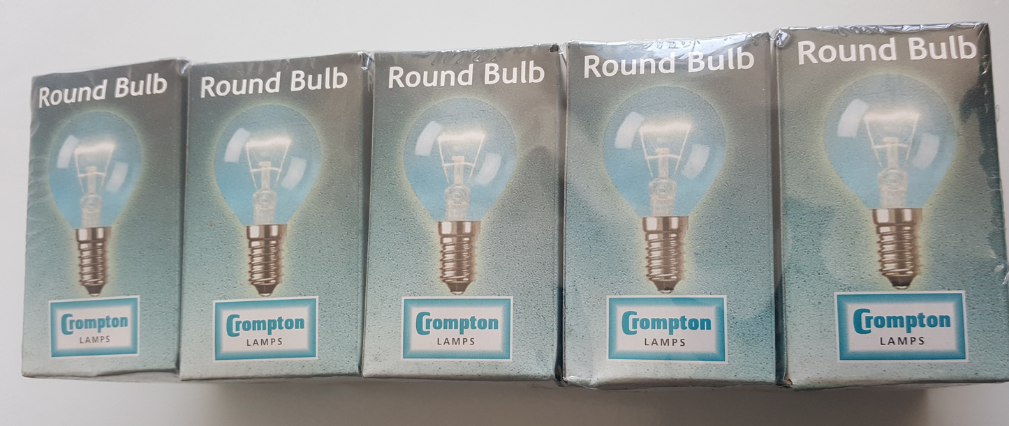 Golfball 40W SES/E14 Cap Clear 45mm Pack of Ten - Beachcomber Lighting