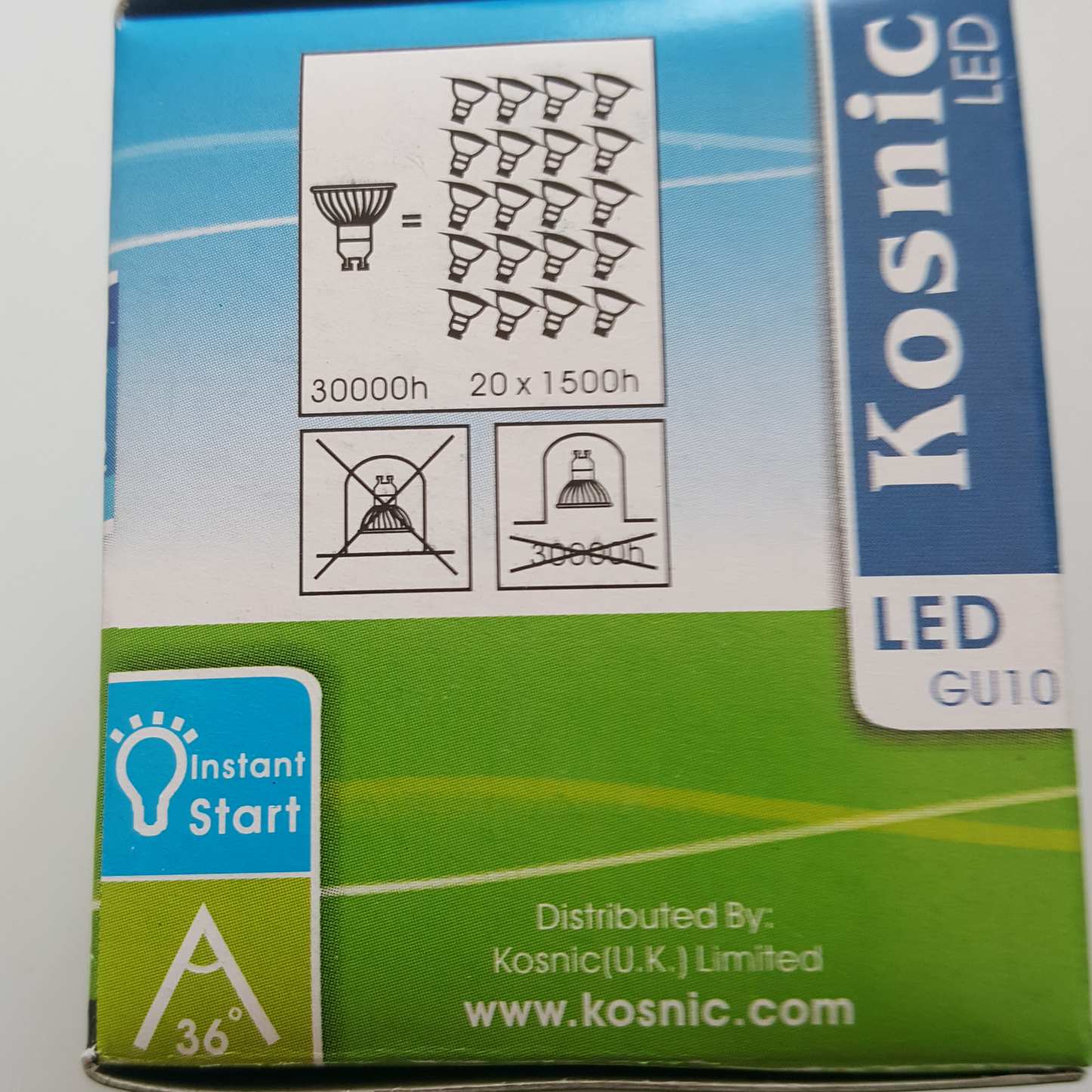 Kosnic GU10 LED 4W Cool White NON - Dimmable - Beachcomber Lighting