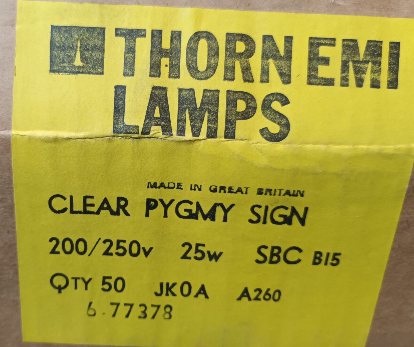 Thorn Lighting Pygmy Sign Lamps 25W Clear SBC / B15