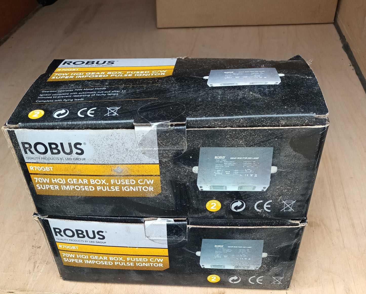Robus Gear Box Fused Metal Halide HQI With Imposed Pulse Ignitor 70W