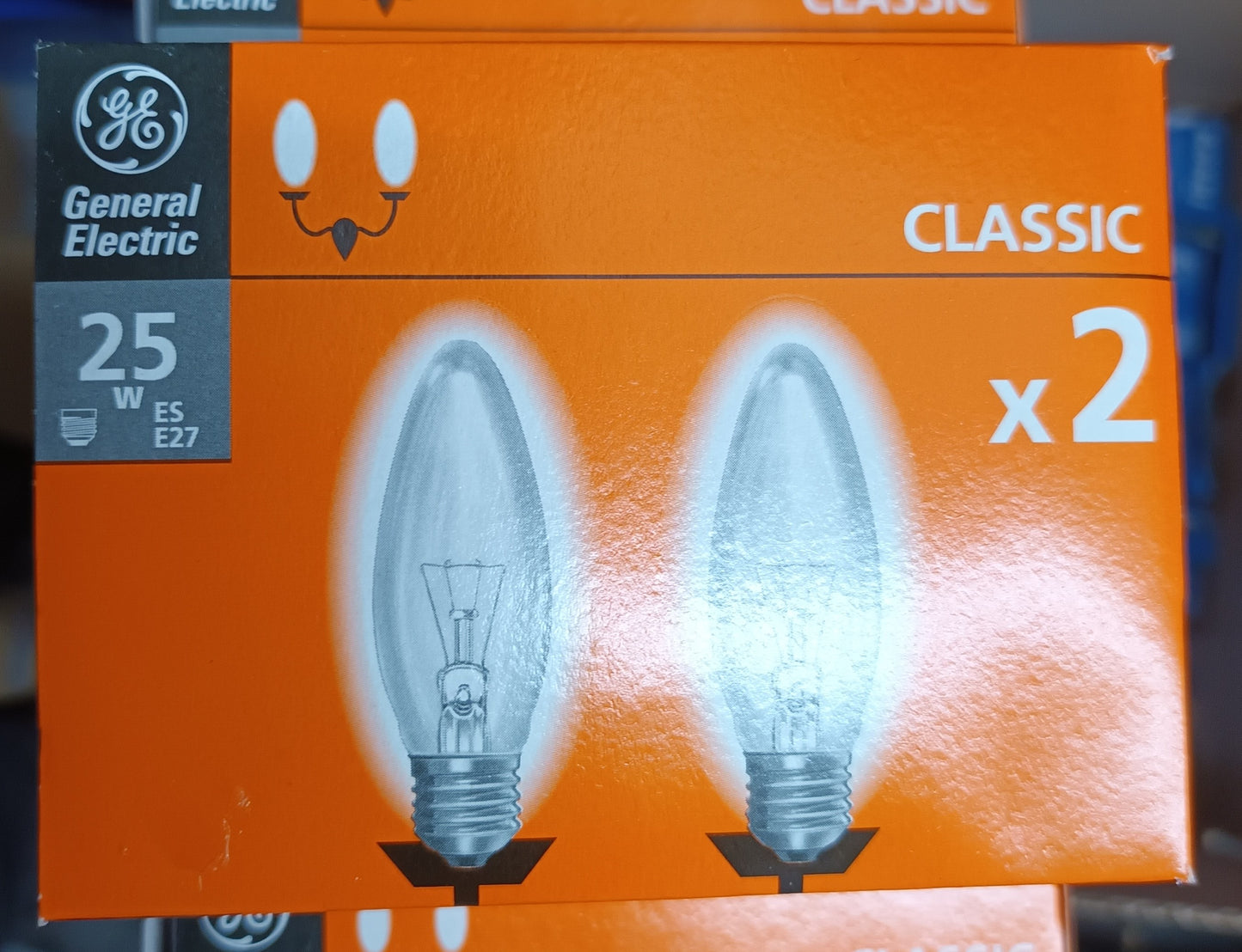 Candle 25watt Clear ES / E27 Twin Pack by GE from £2.30