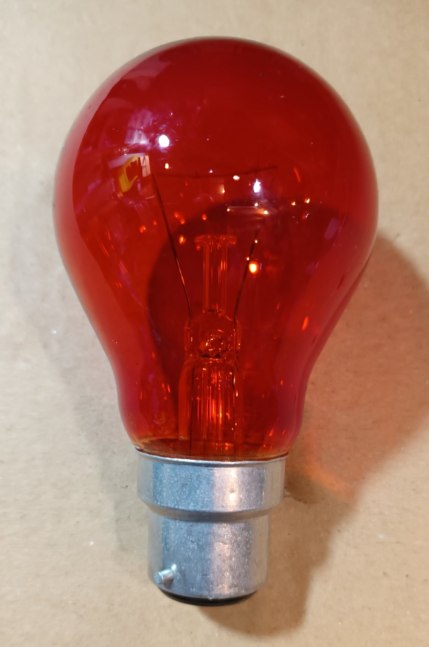 Fireglow 40watt BC / B22 Bayonet Cap, Red Glow GLS Incandescent Lamps  Philips bulbs