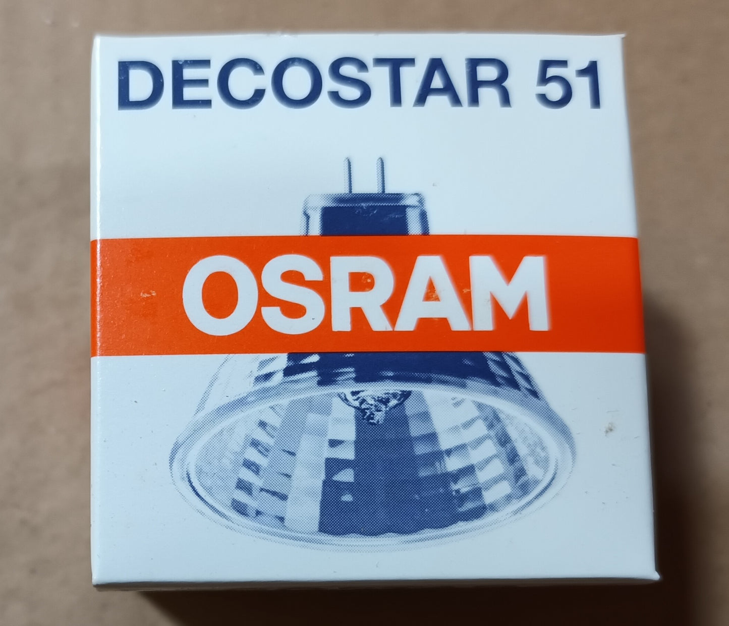 Ten x Osram Decostar 51 MR16 50Watt 12Volt M50 24° GU5.3 Cap