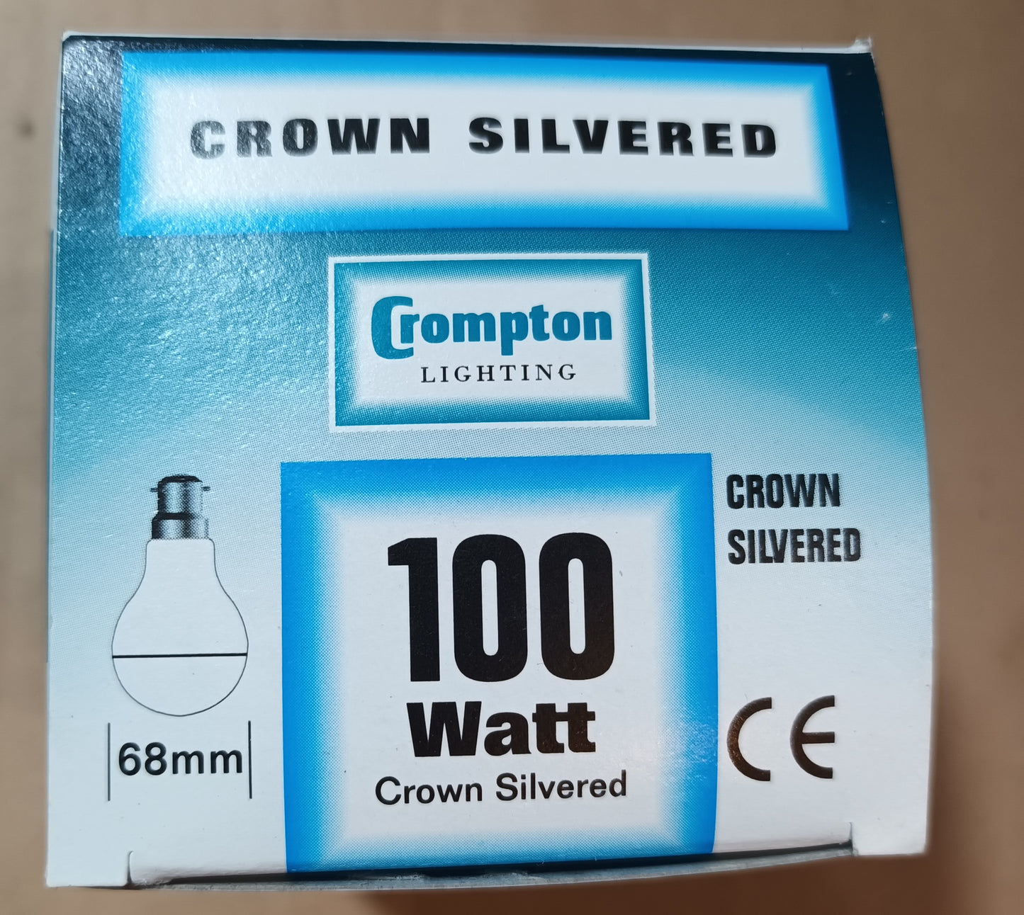 Crown Silver 100 watt BC / B22 By Crompton