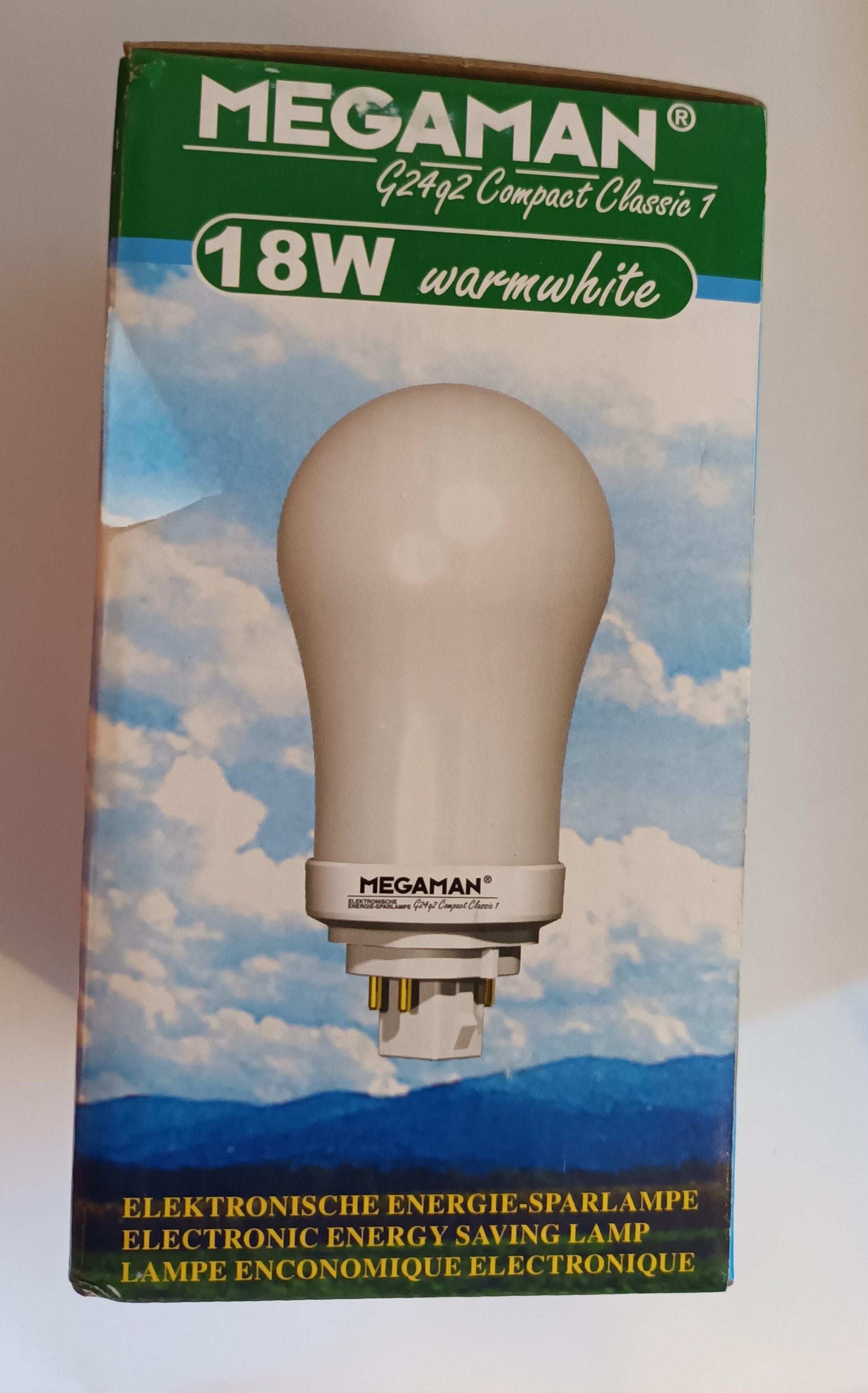 G24q2 Compact 18watt 4 pin Warm White by Megaman - Beachcomber Lighting