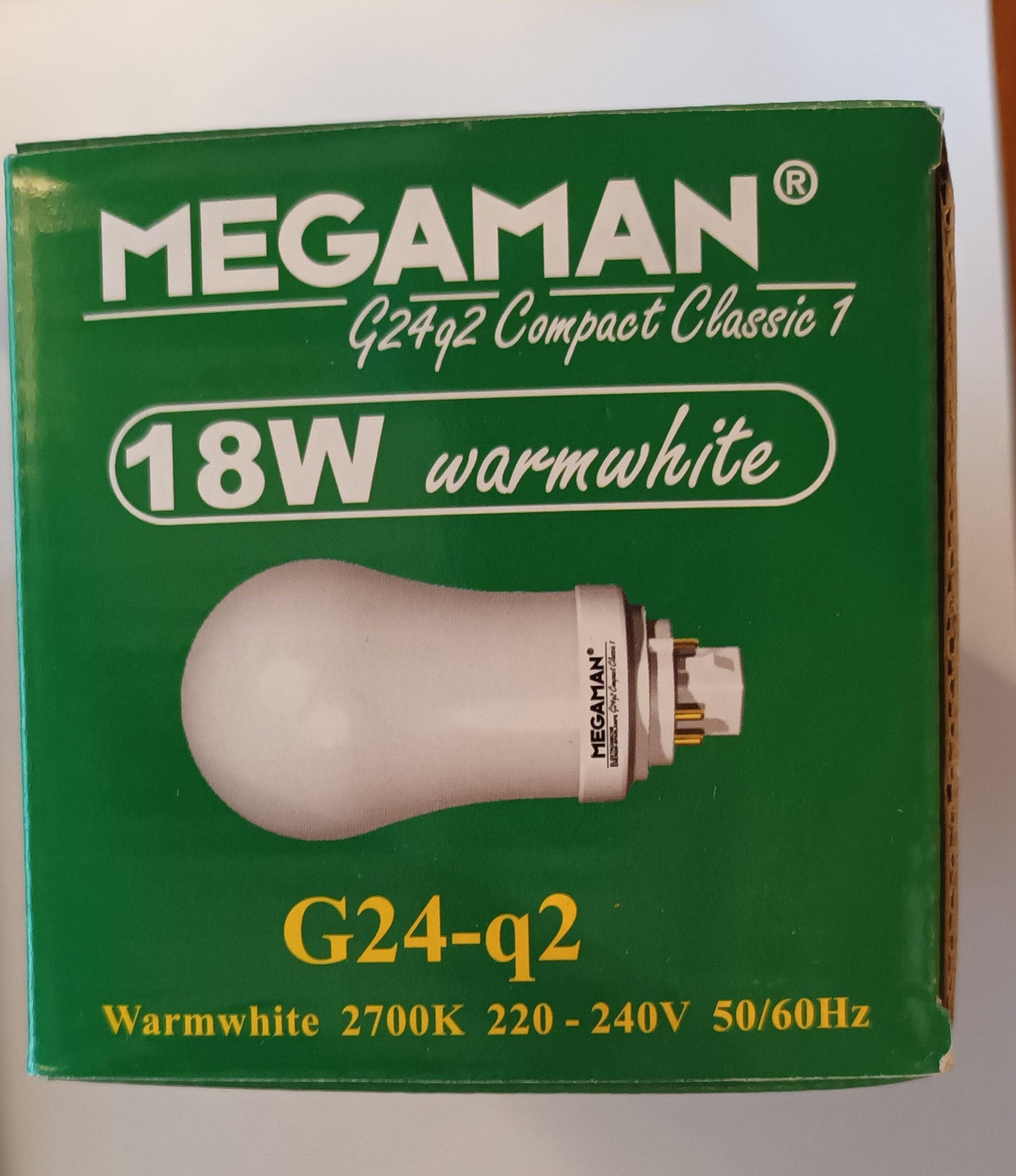G24q2 Compact 18watt 4 pin Warm White by Megaman - Beachcomber Lighting