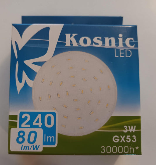GX53 LED 3Watt Warm White by Kosnic - Beachcomber Lighting