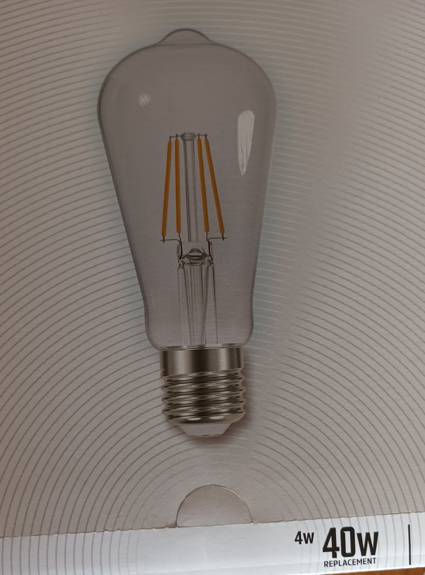 ST64 LED 4W Cool White / 4000K ES / E27 / Dimmable Filament