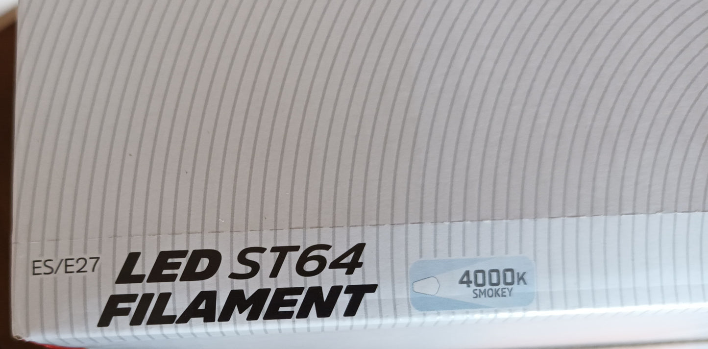 ST64 LED 4W Cool White / 4000K ES / E27 / Dimmable Filament