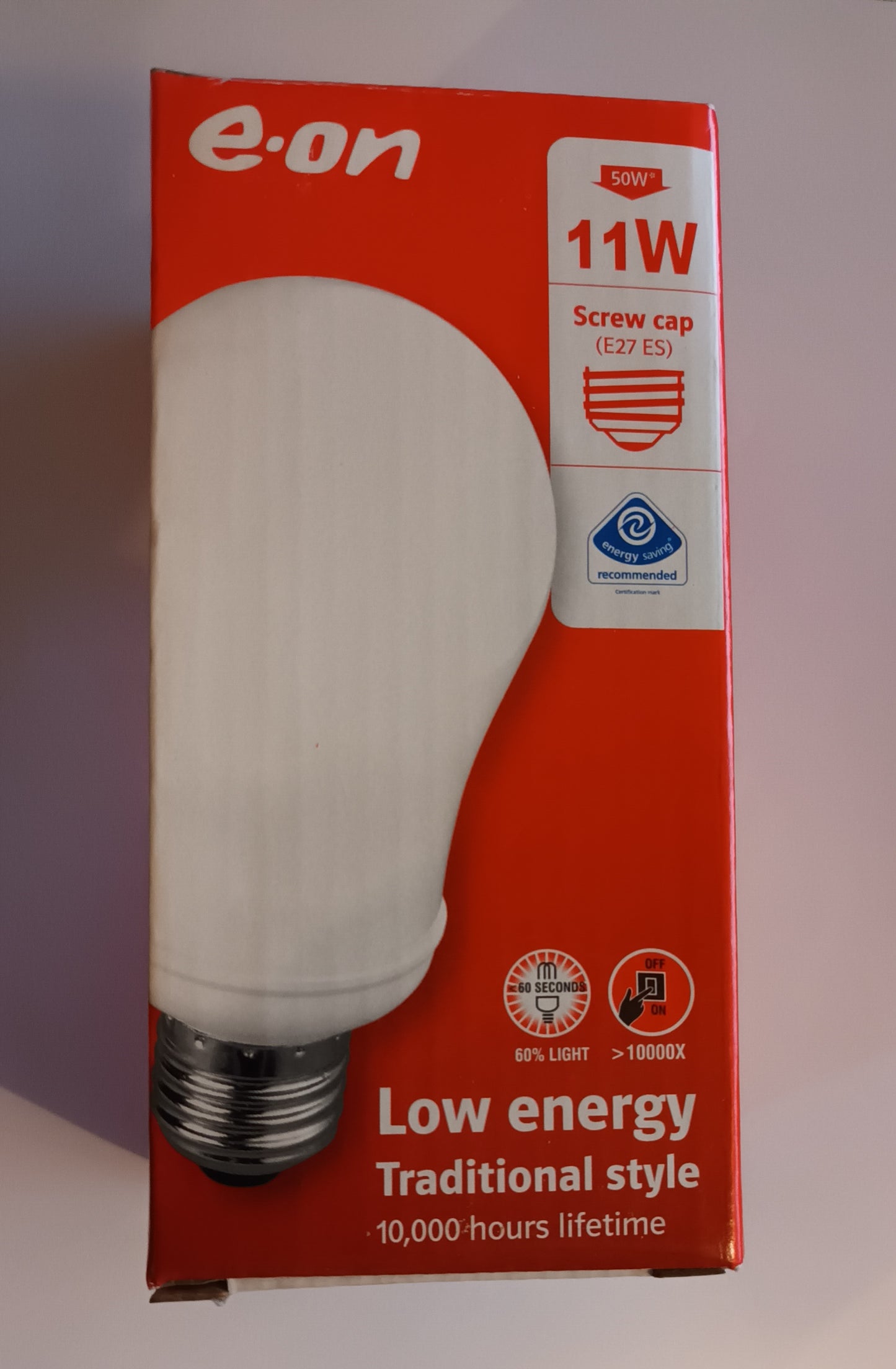 Eon 11w Low Energy Traditional Style Screw Light Bulb from £2