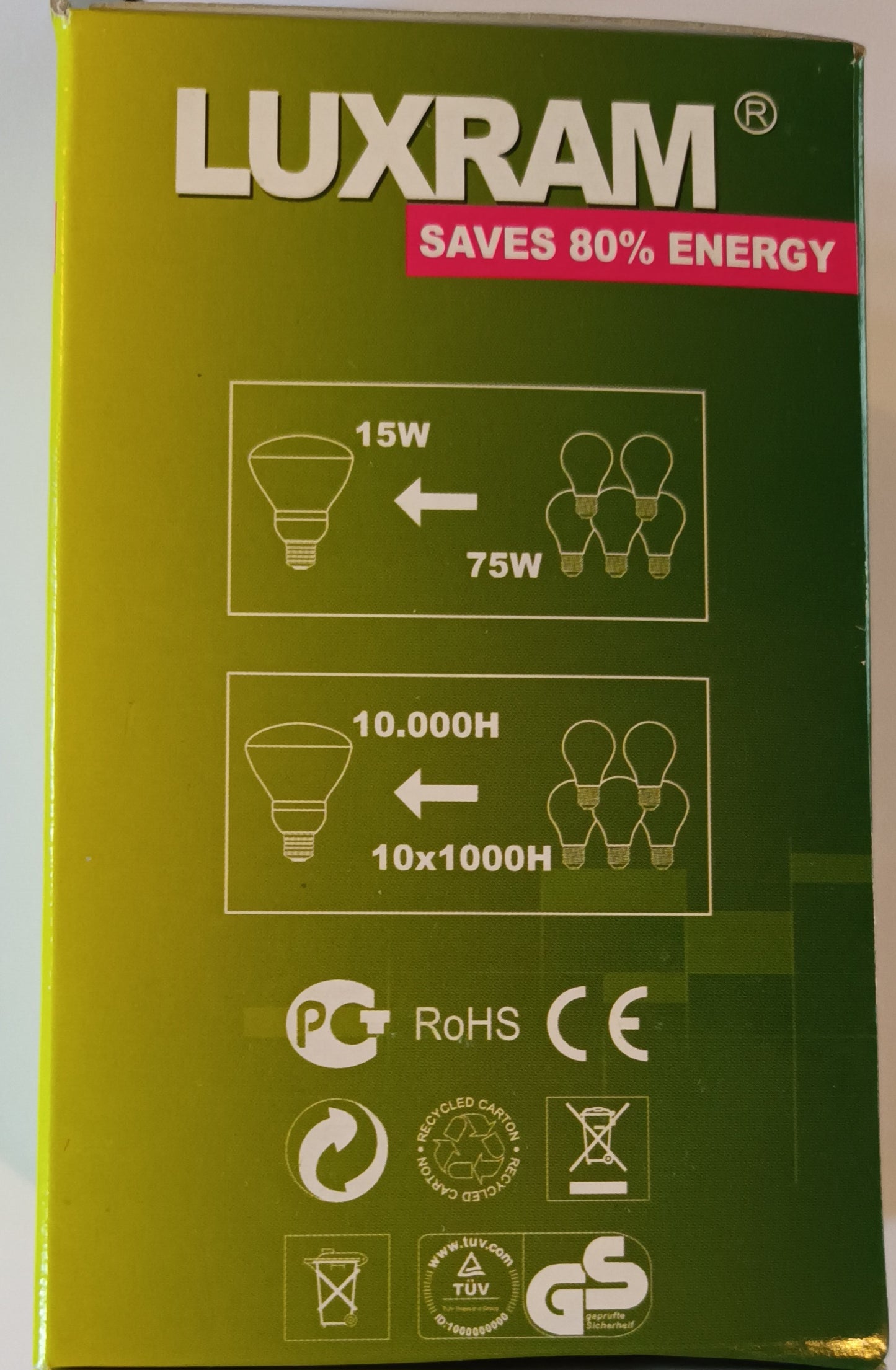 R80 ENERGY SAVER 15W WARM WHITE ES / E27