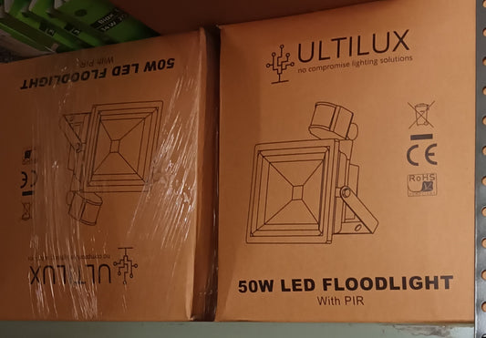 LED 50 Watts Floodlight with PIR 6K / Daylight