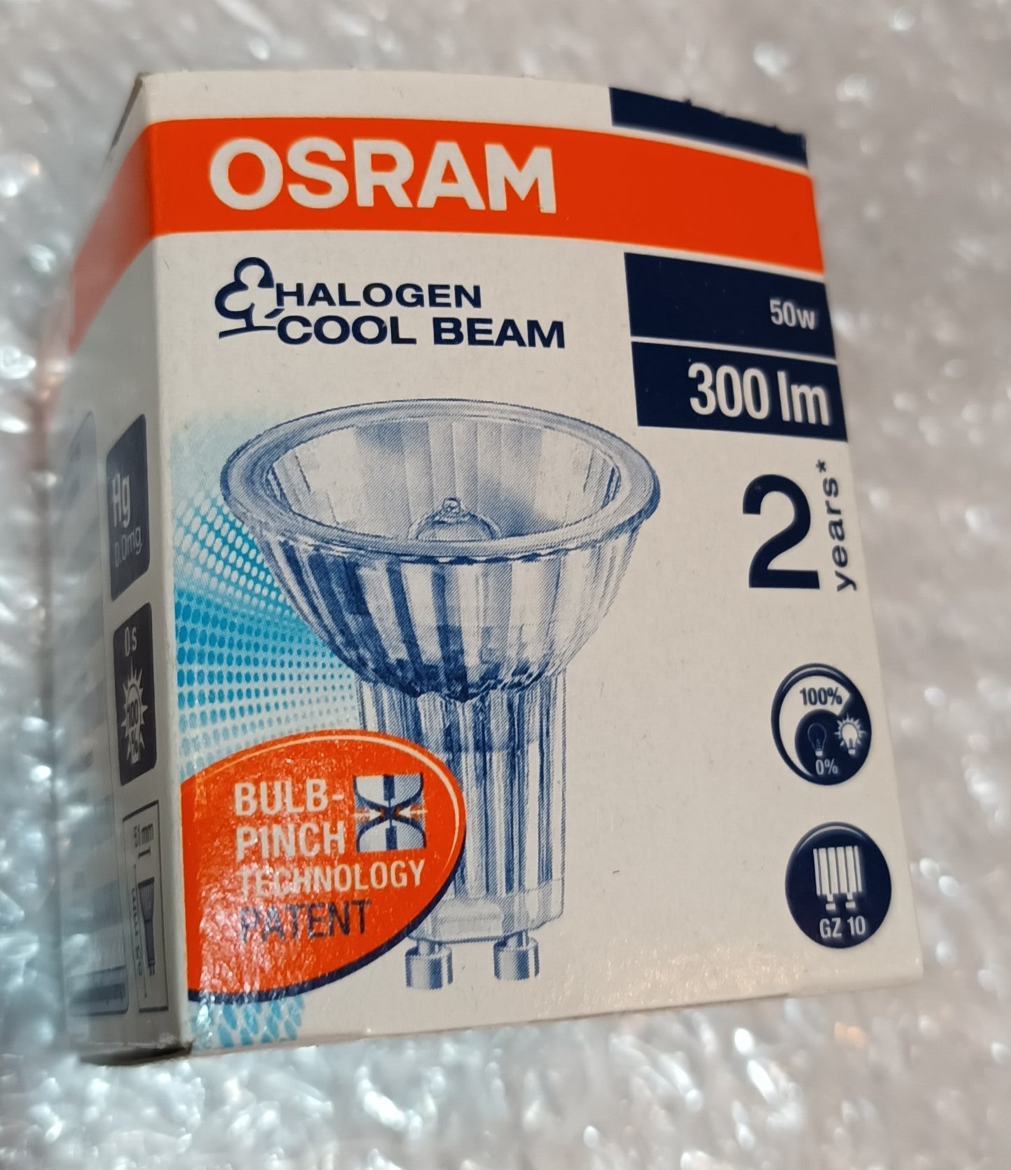 GU10 50 Watts by Osram pack of five