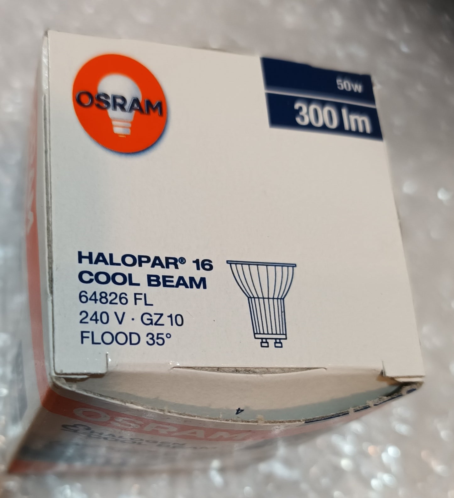 GU10 50 Watts by Osram pack of five