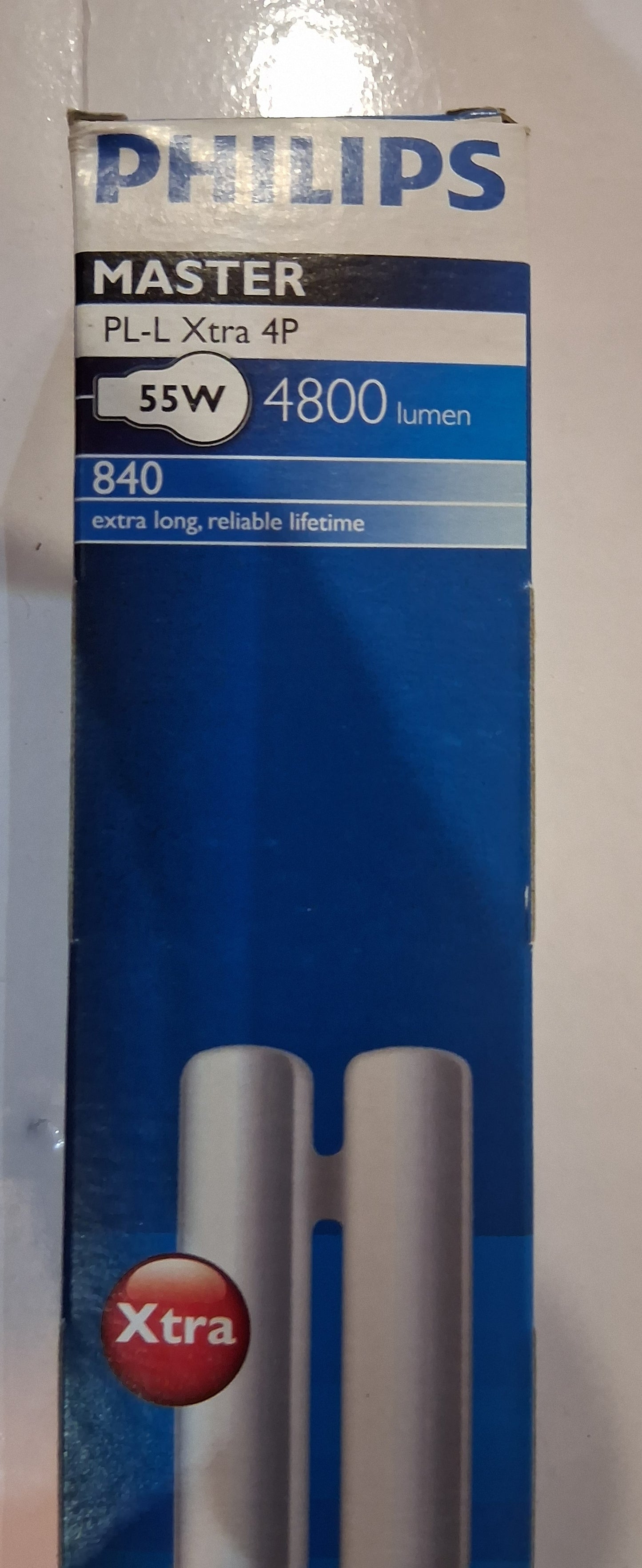 Philips 55 Watt Pl-L  2G11 Lamp 4 Pin - Colour Cool white  / 840
