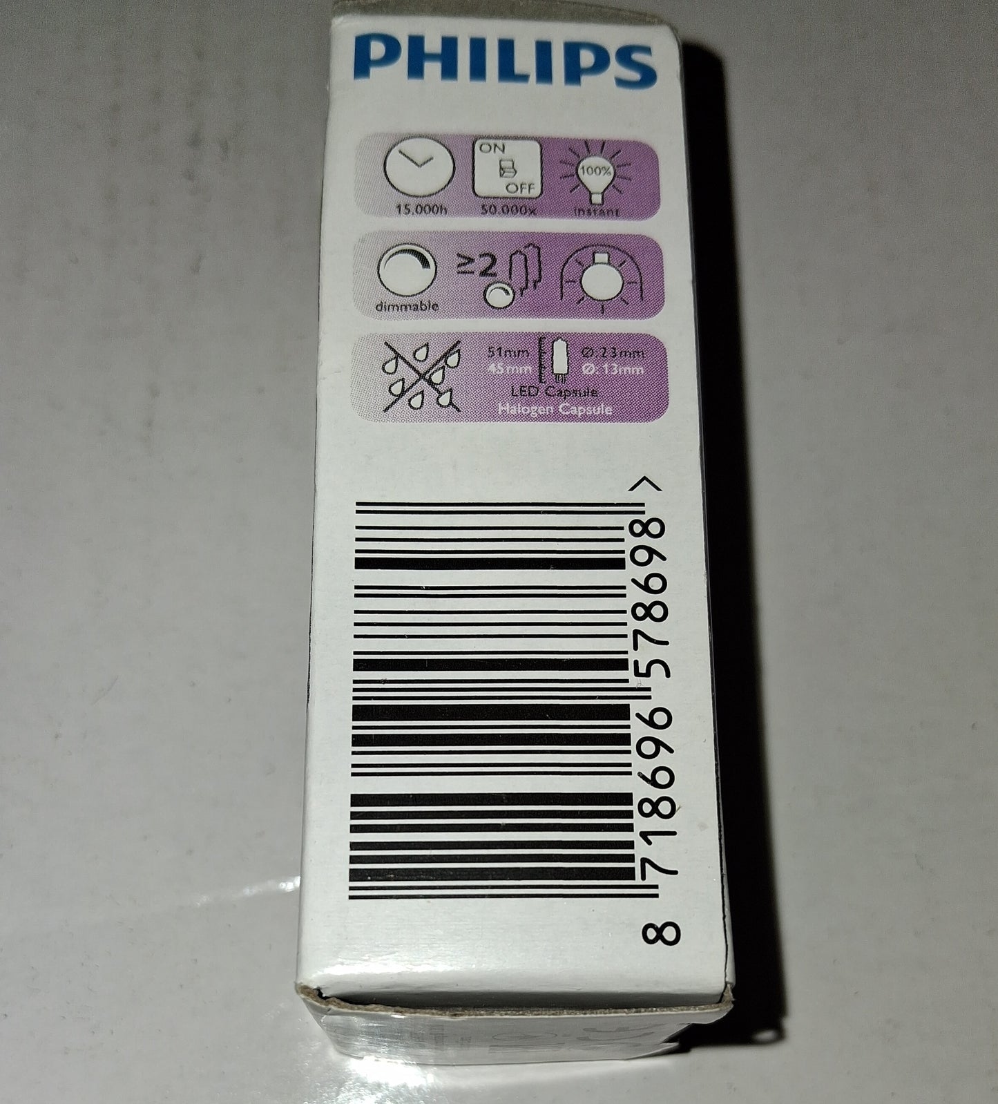 Philips Master G9 Capsule Lamp G9 Dimmable 2.3 Watt  warm white