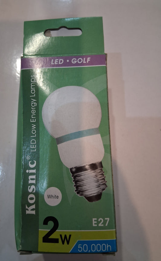 Golf Ball 2 watts ES / E27 white by kosnic ip65 Outdoor life 50,000h from £3