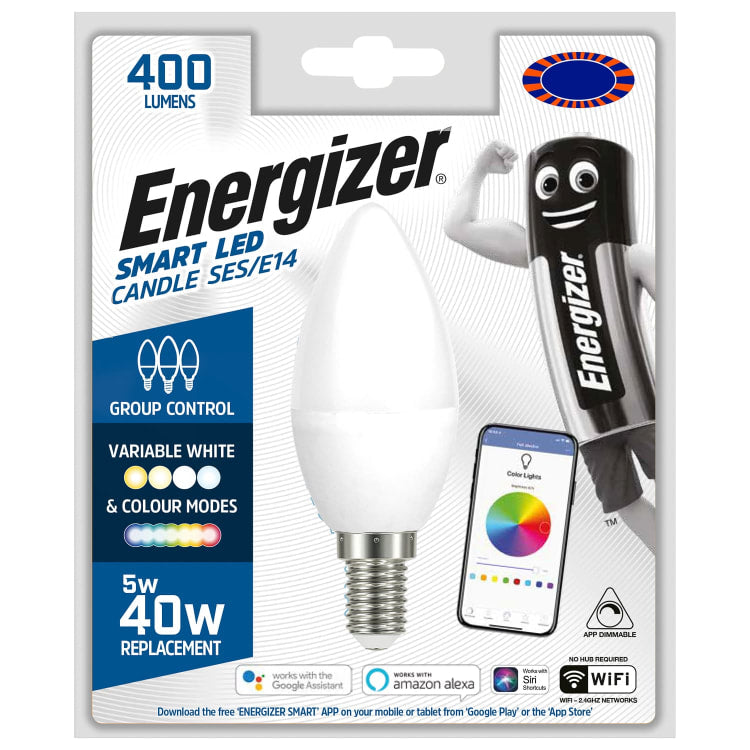 Energizer Smart E14 (SES) Candle - 5W - Colour Changing