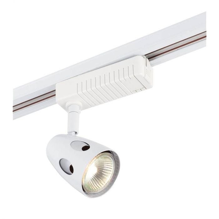 Pera Track Spot 1x50W GU5.3 MR16 REFLECTOR. White by Saxby