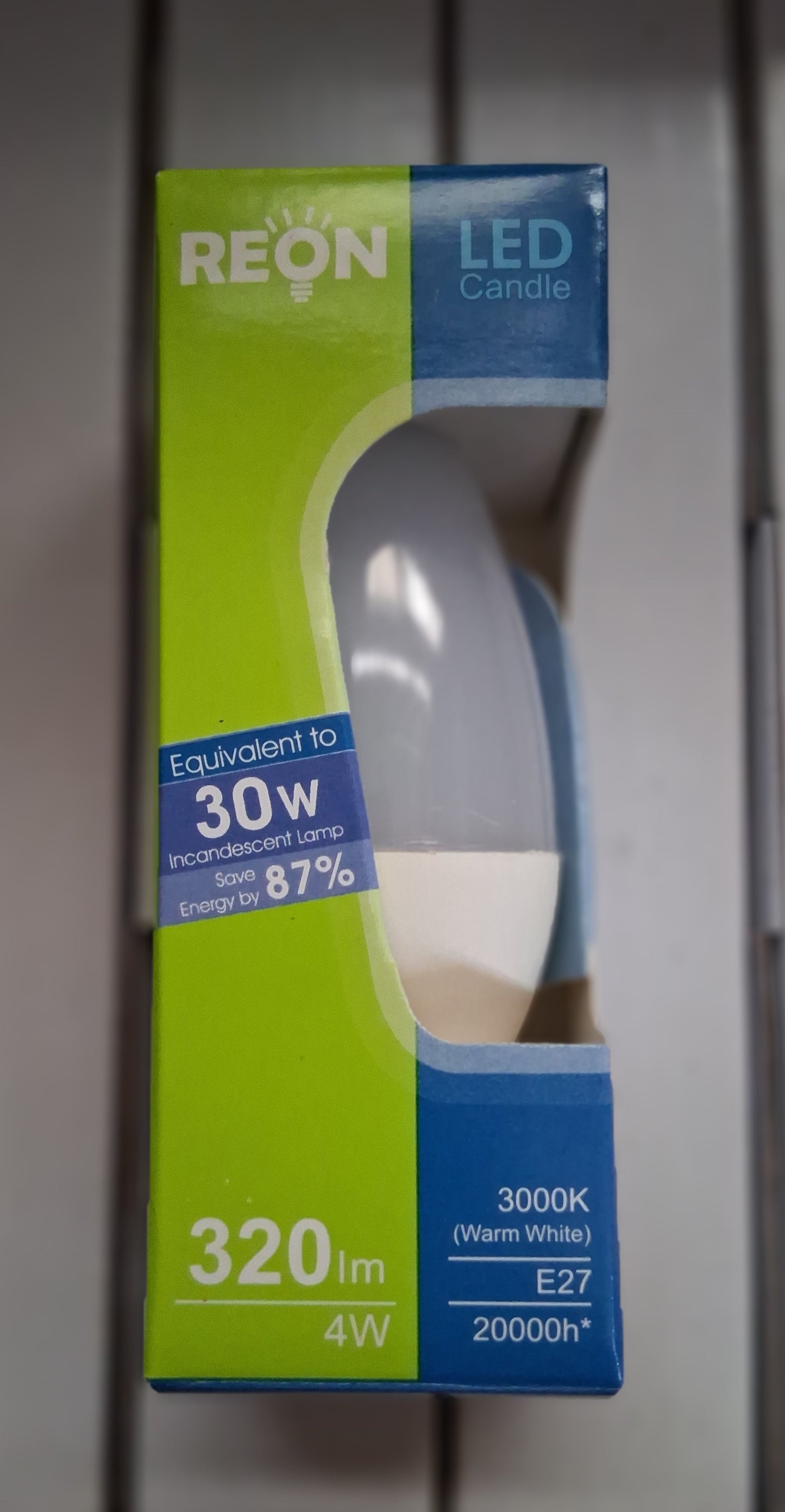 LED Candle 4 watts warm white ES / E27 Six pack by Reon