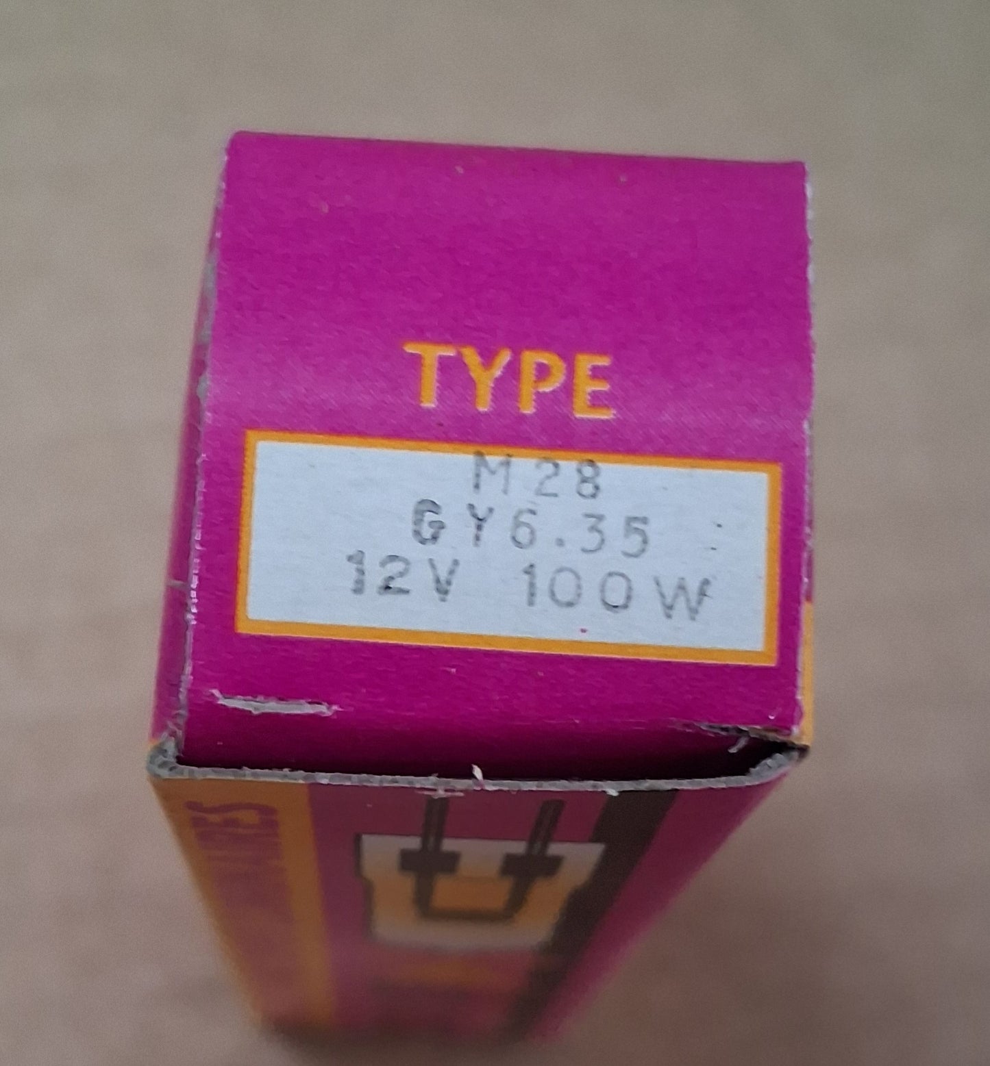 GY6.35 100 Watt Halogen Capsule - 12 volt M28 type by pro-lite