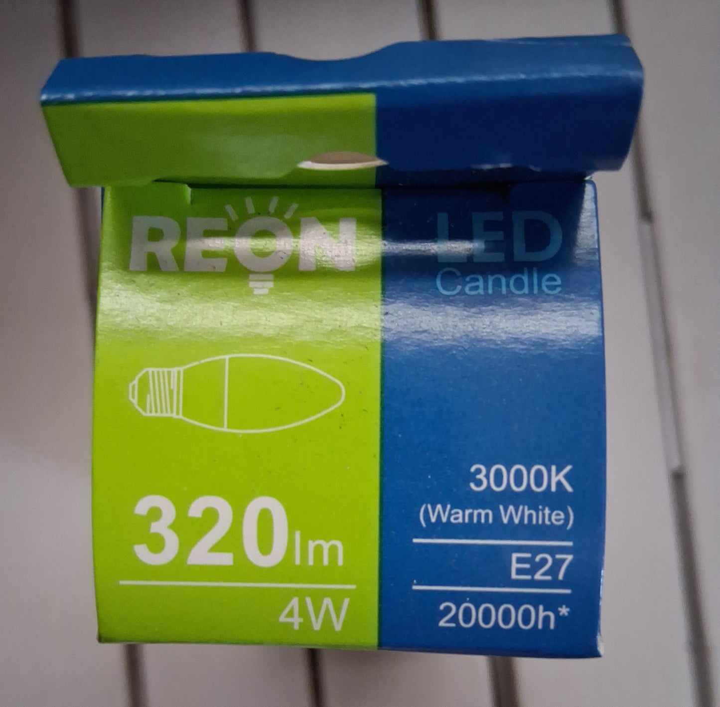 LED Candle 4 watts warm white ES / E27 Six pack by Reon