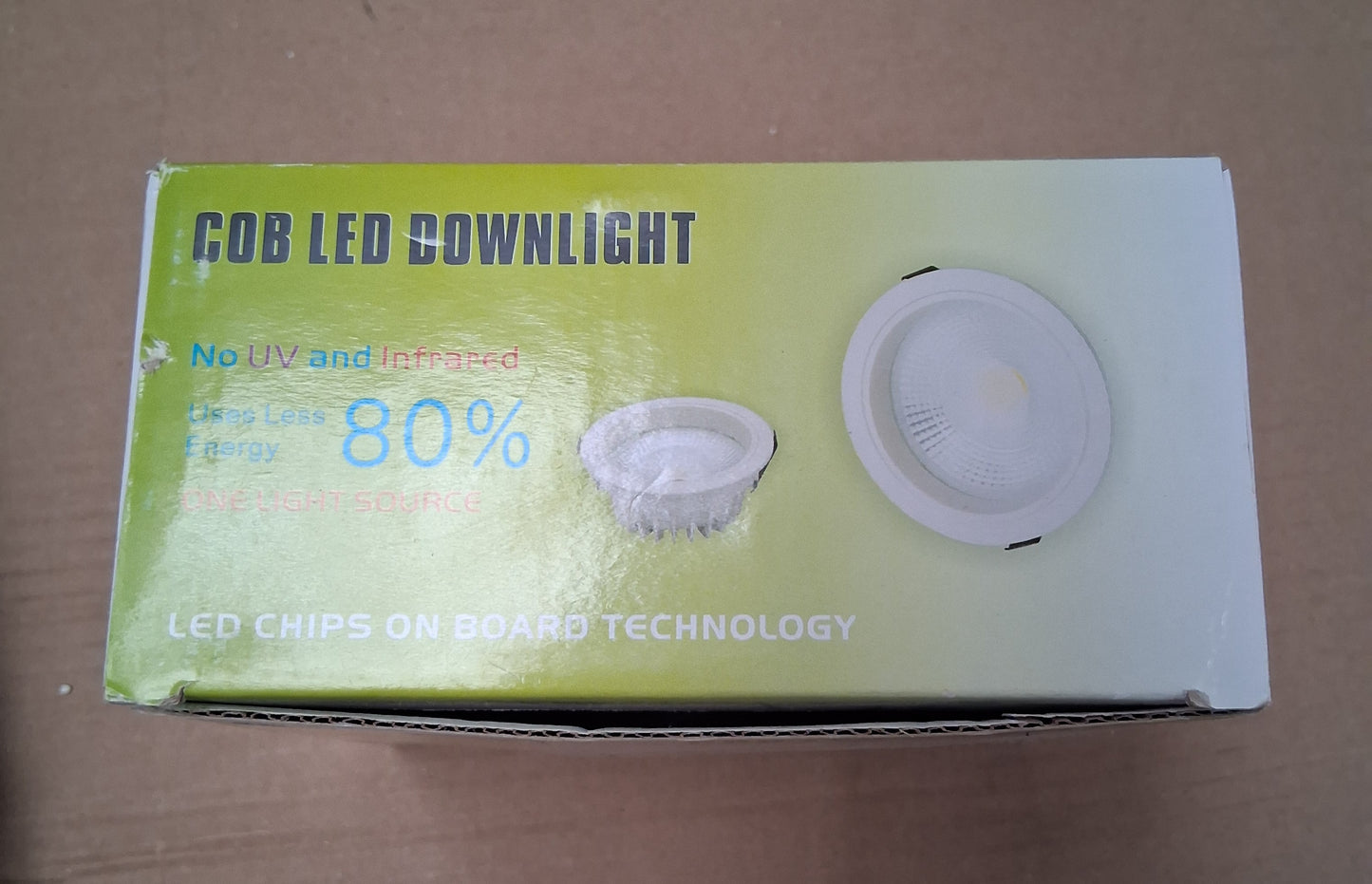 COB LED downlight 12 watt cool white cut out 125mm from £17.50