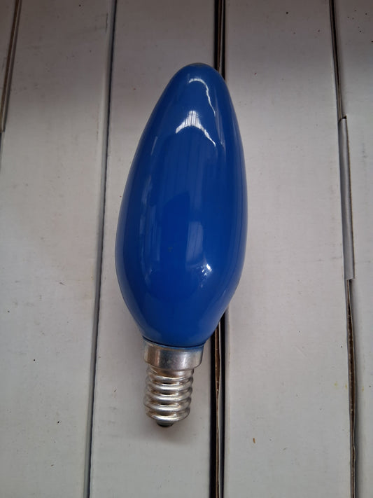 Candle blue 40 watts ses / E14
