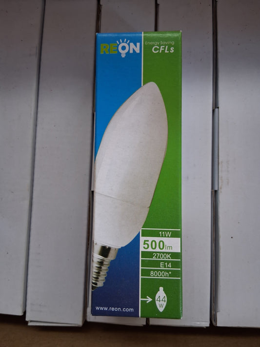 Candle 11 Watt = 44 watts SES / E14 warm white 500lm by reon