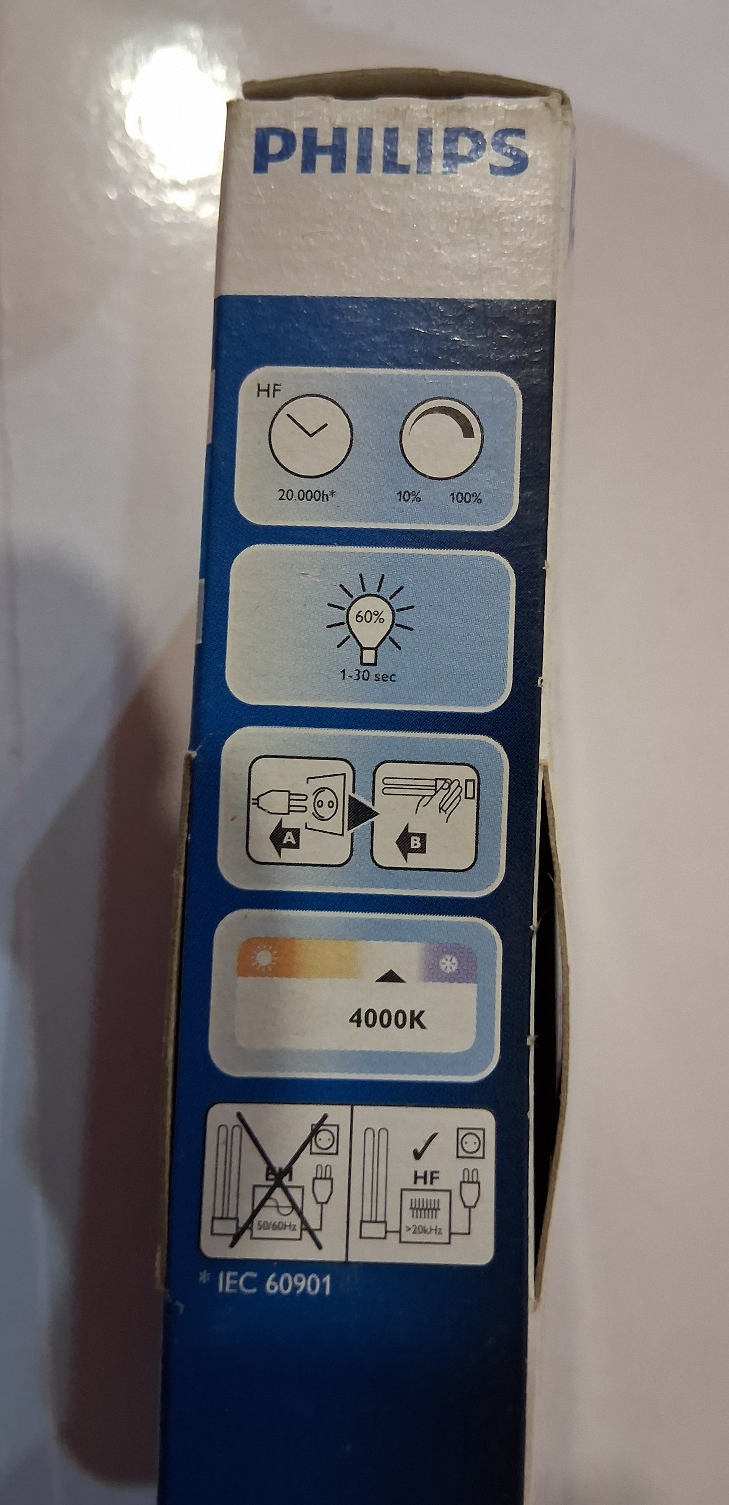 Philips 40 Watt Pl-L Lamp 4 Pin  - Colour Cool white  / 840