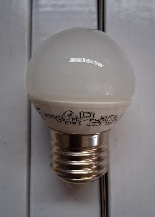 Golfball 45mm round LED ES / E27 Cool white 2 watt