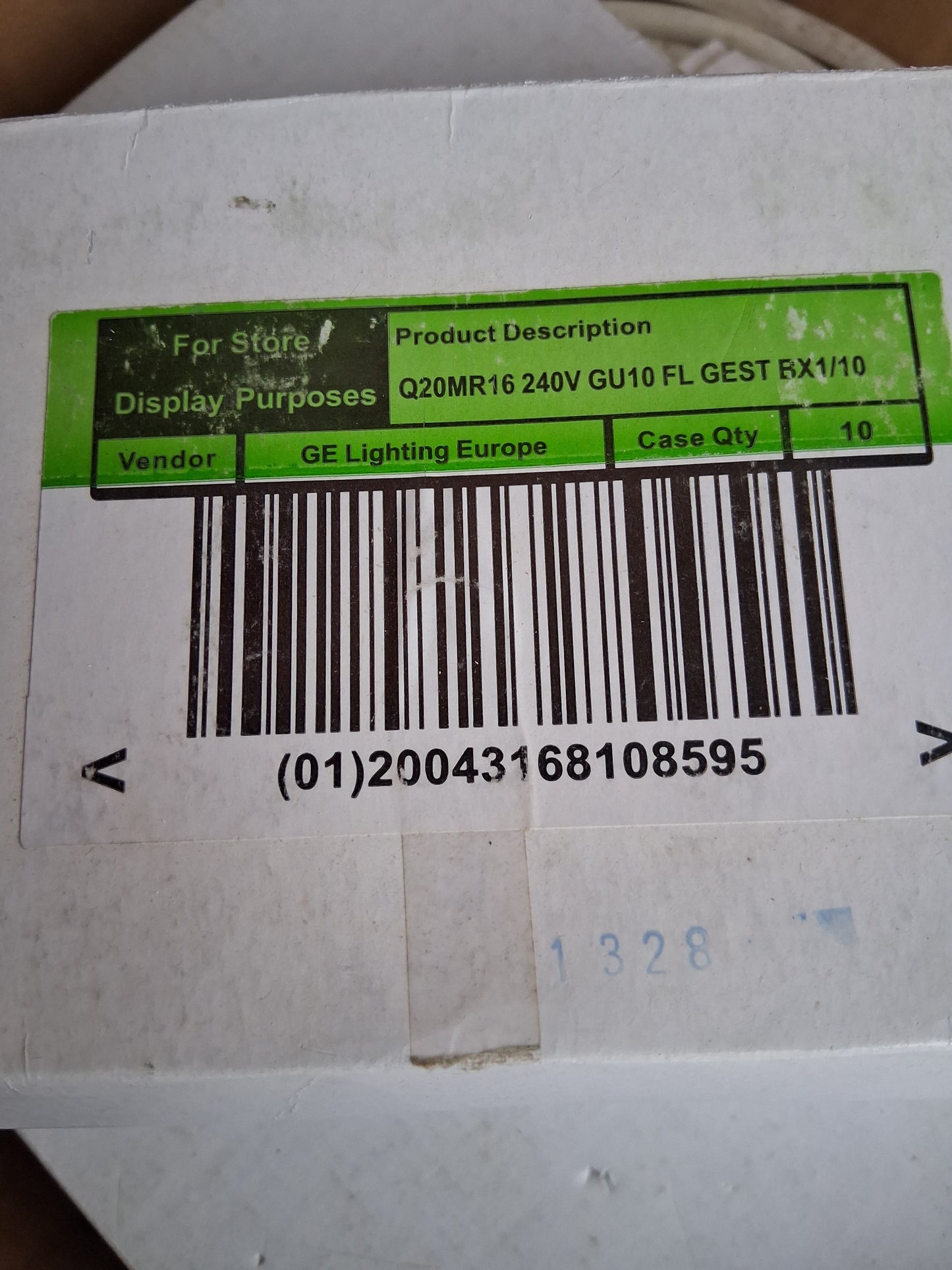 GE GU10 20 watts halogen 1500 hours 36deg from £1.35