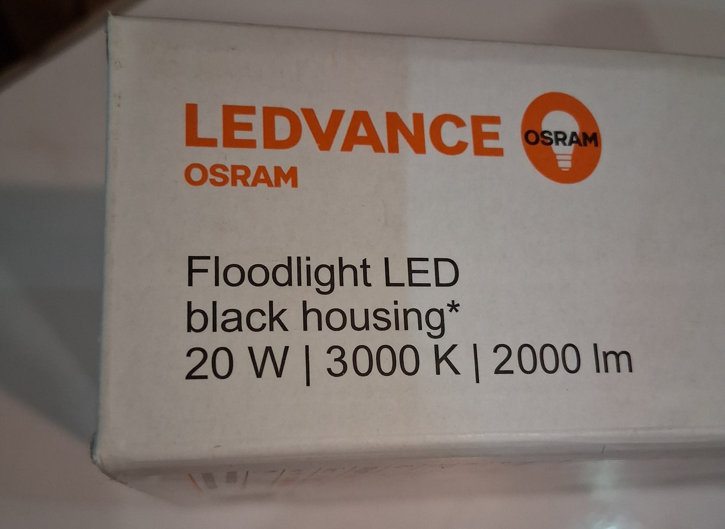 Ledvance 001060 Floodlight LED 20 Watt / warm white 3000K Black IP65 from £22